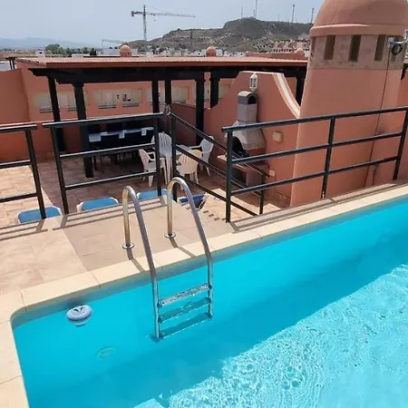 Homes Of Spain: Beachfront Attic With Private Rooftop Pool Vera